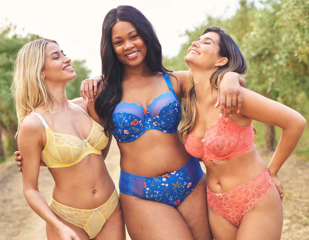 Women Wearing Bra and Underwear