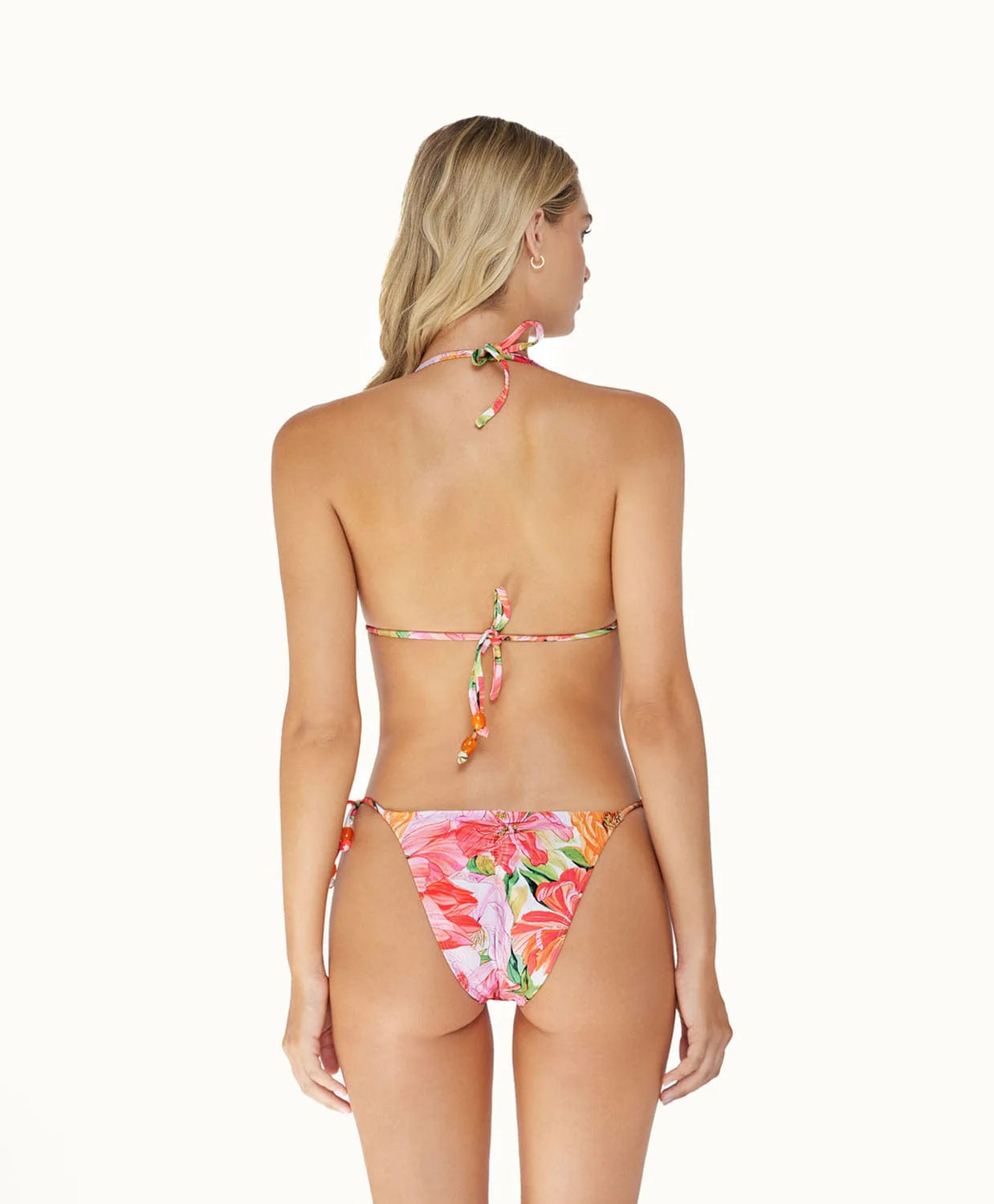 flora tie bikini bottom back view