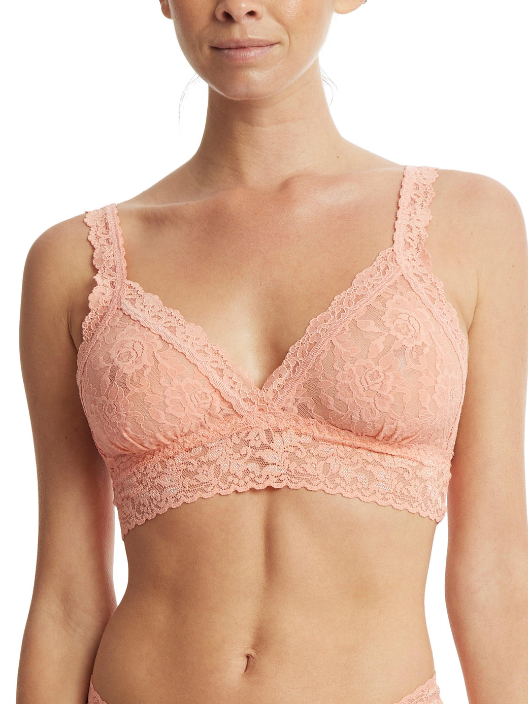 Signature Lace Padded Crossover Bralette