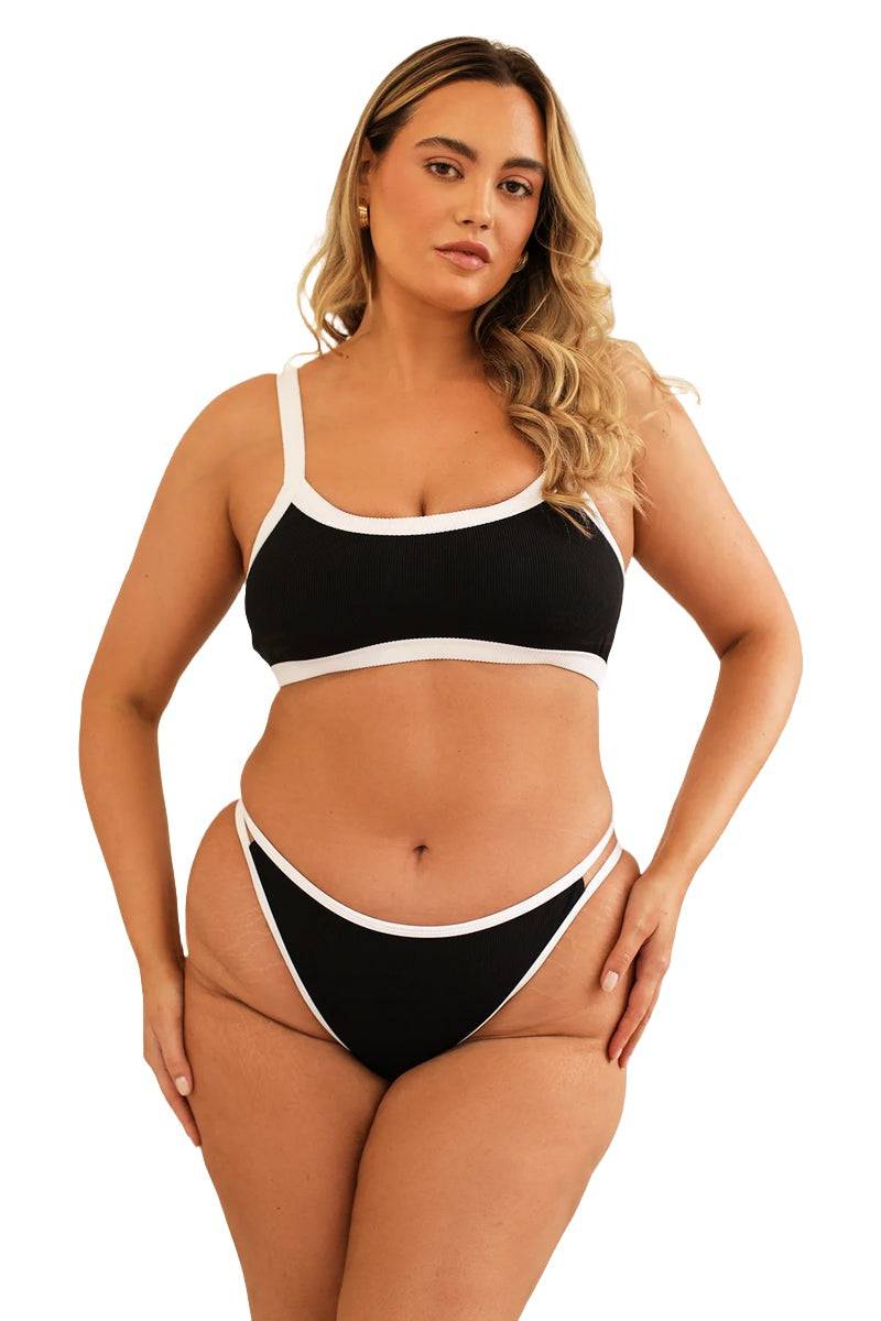 Kelly Cyrus Double Strap Bikini Set - OLIVIA PAISLEY