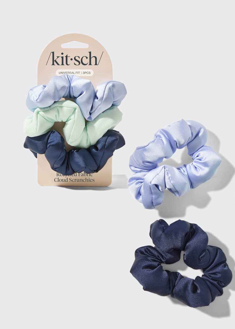 Cloud Scrunchies 3pc Set - Garden Bouquet