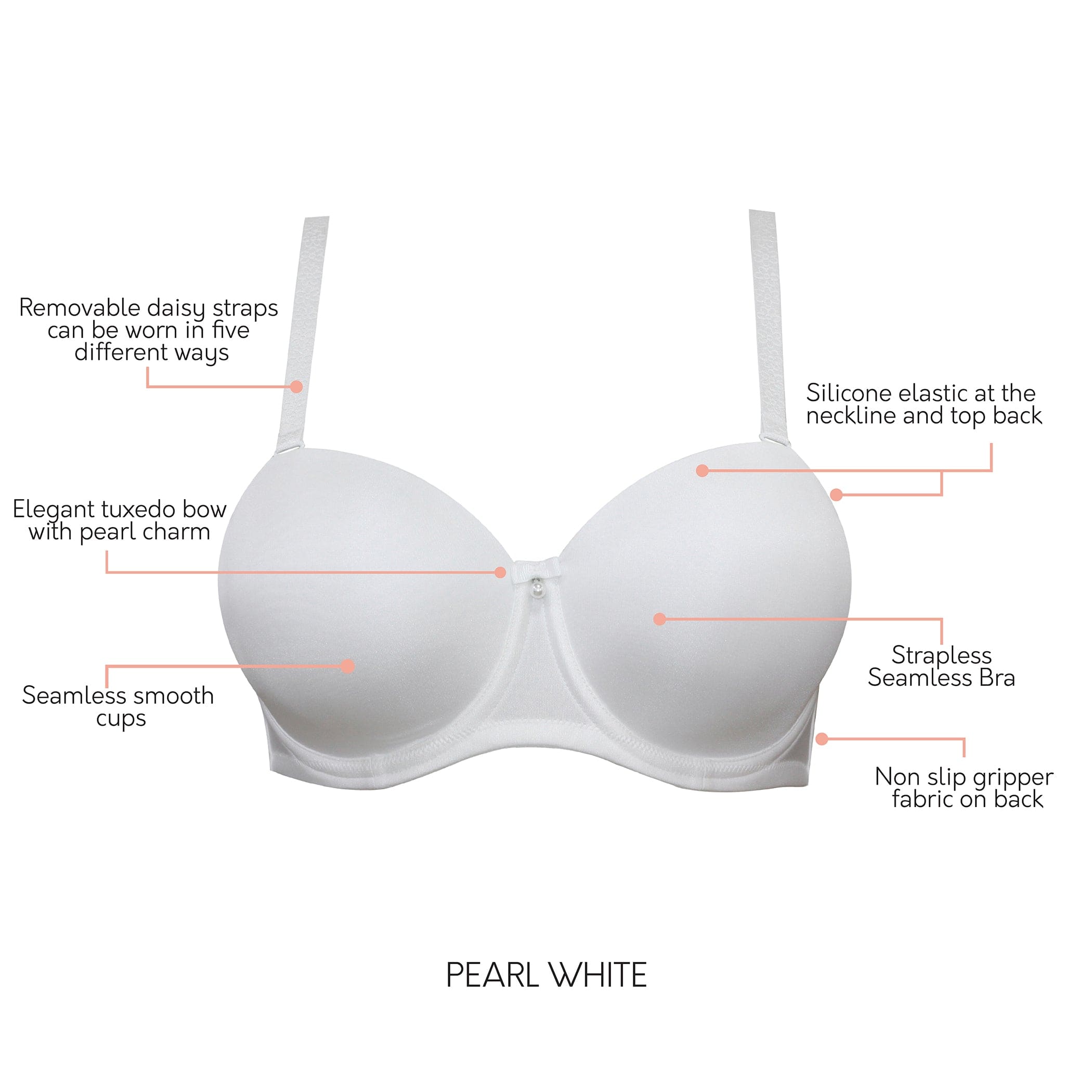 Elise Full Coverage Classic Strapless Bra - OLIVIA PAISLEY
