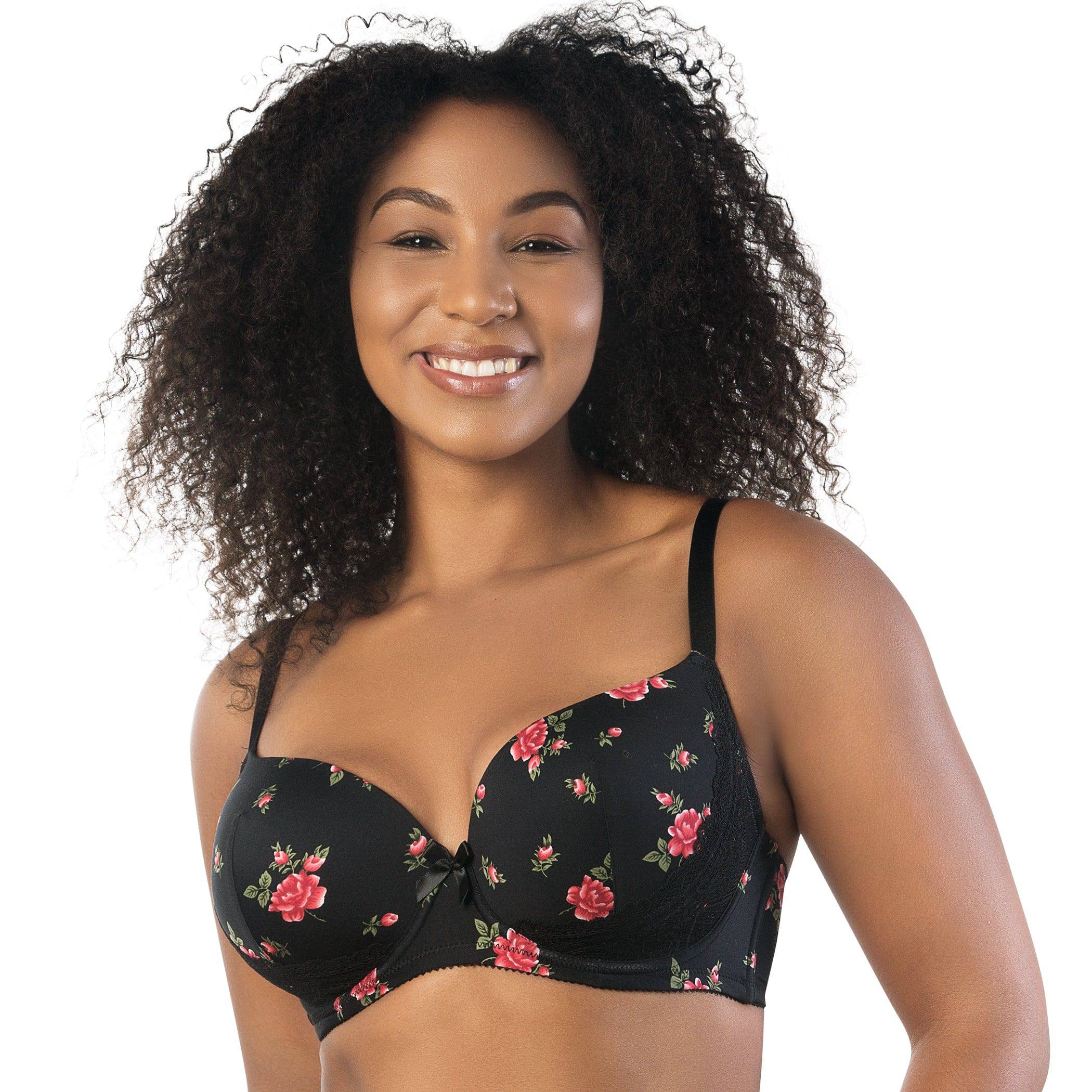 Casey Plunge Molded T-Shirt Bra - OLIVIA PAISLEY