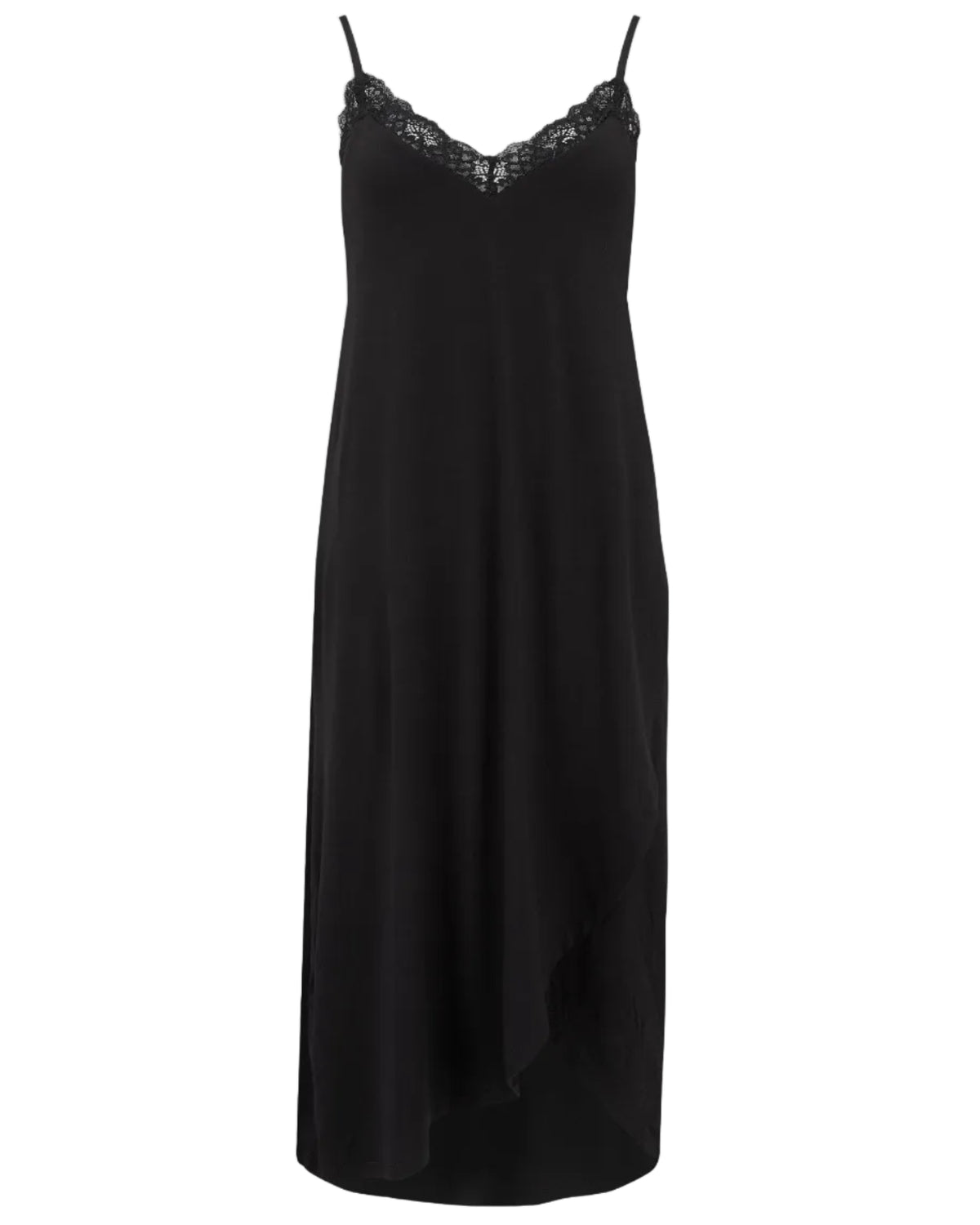 Comfortable Lace Hidden Support Midi Chemise - OLIVIA PAISLEY