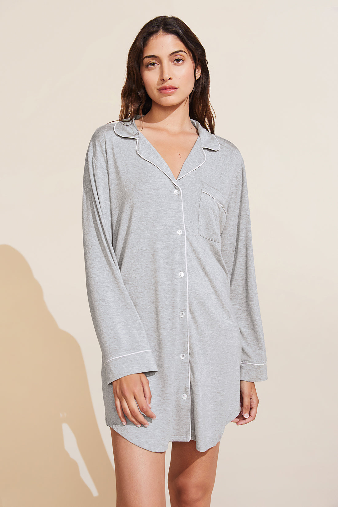 Top Styles Of Max Support Pajama Sleep Shirt Heather Grey