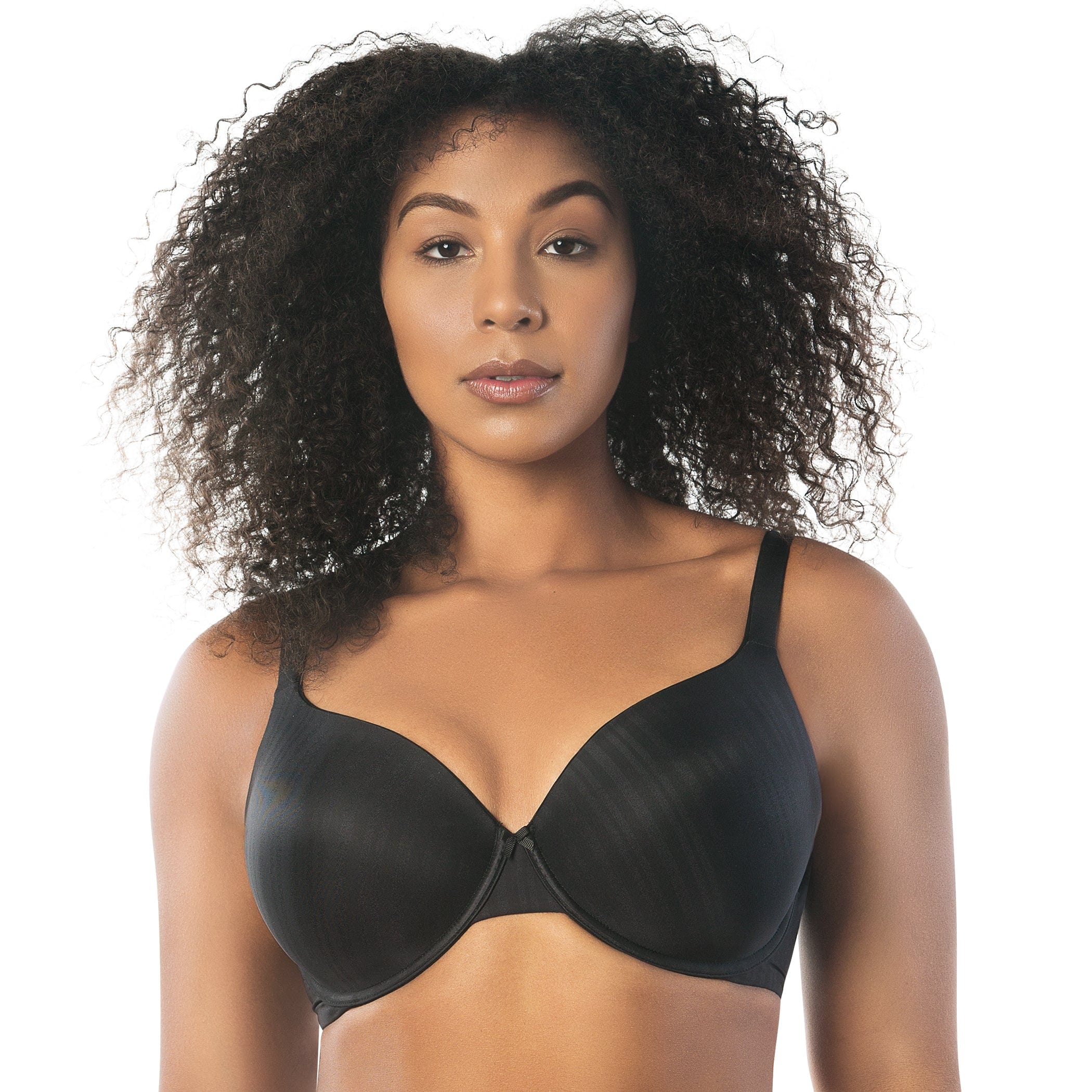 Woman wearing Aline Full Coverage Bra Black