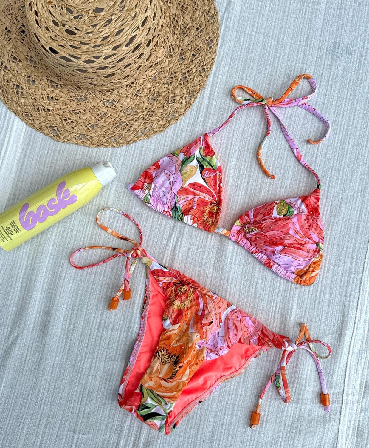 Embroidered Bikini Two Piece Set