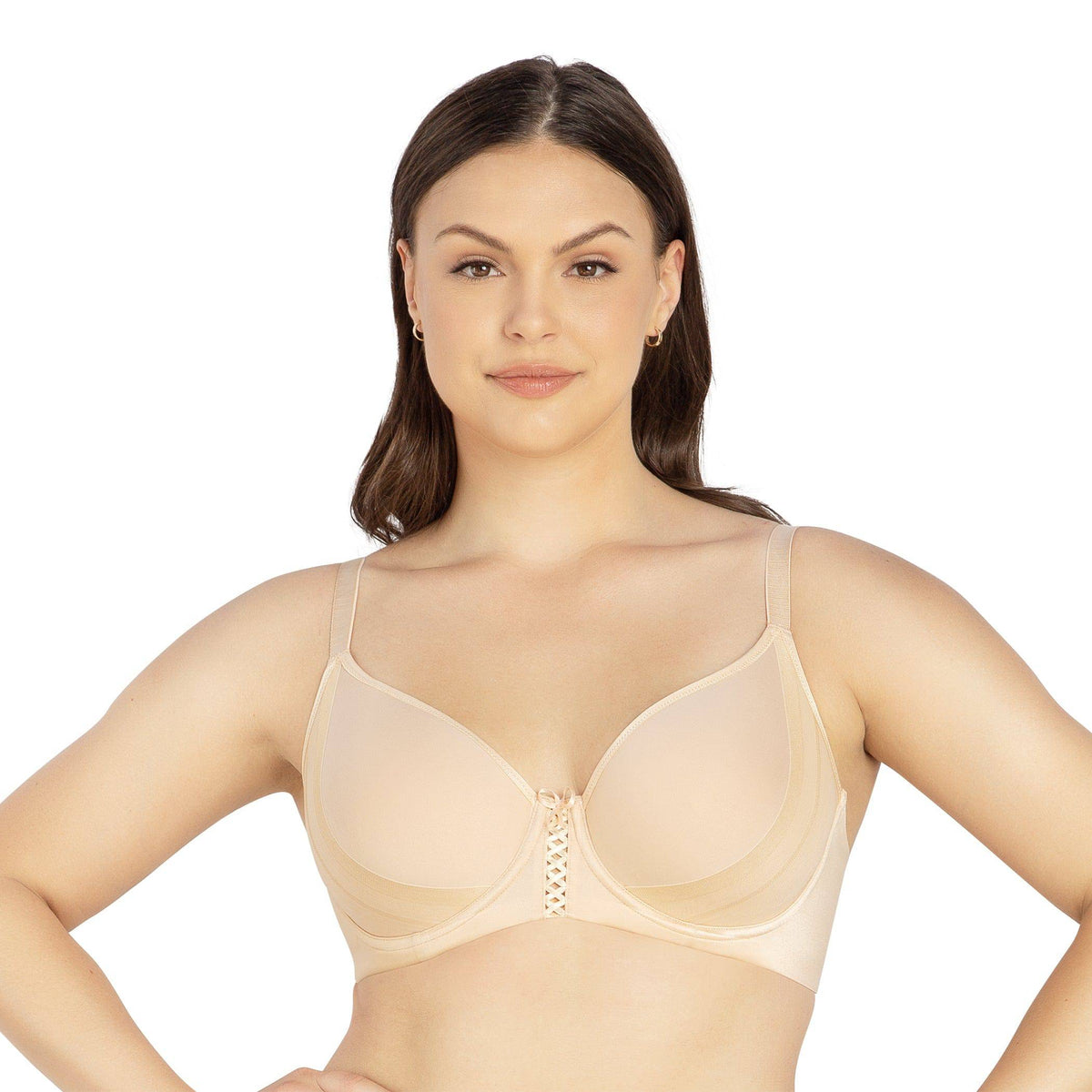 model wearing a full-busted spacer bra