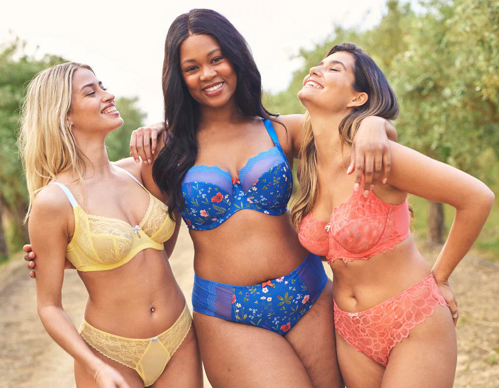 Women Wearing Bra and Underwear