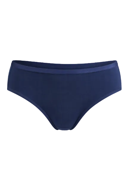 Blue underwear on white background