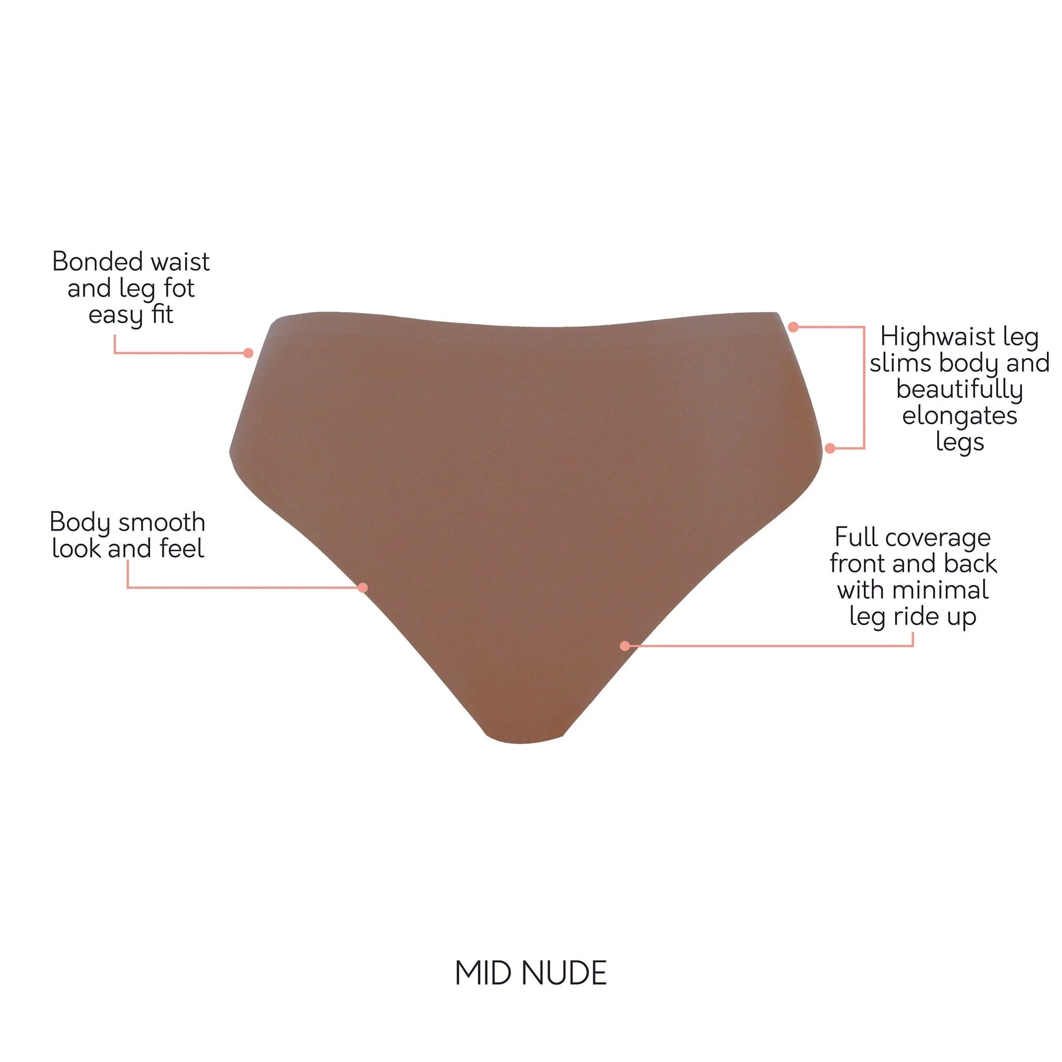 Bonded French Cut Body Smoothing Panty