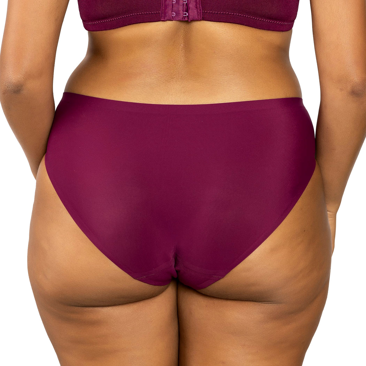 Purple underwear on a white background