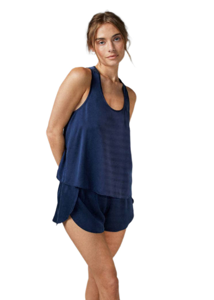 Washable Silk Set Tank Short - OLIVIA PAISLEY 