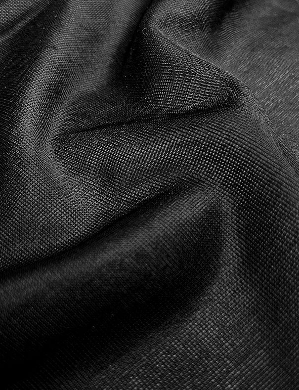 Close-up of black textured fabric