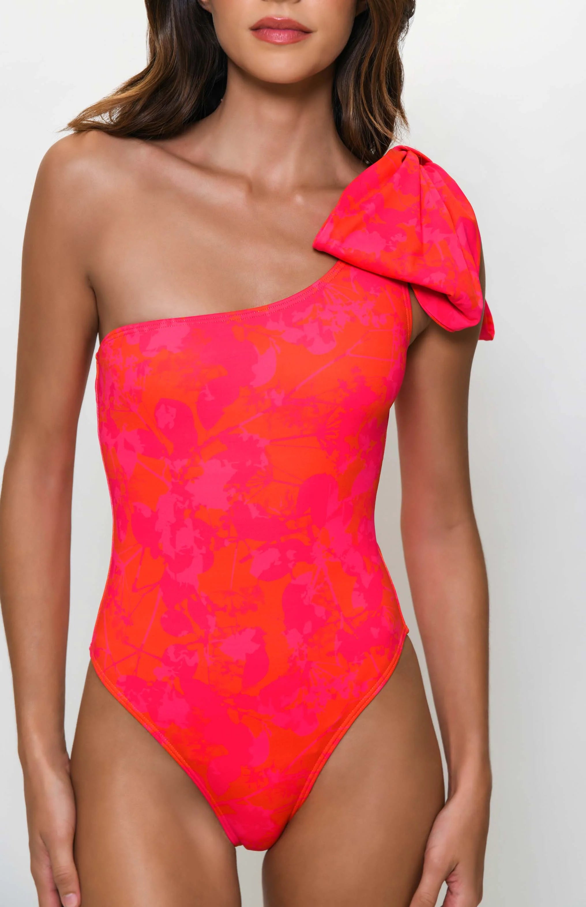 Clara Shoulder Bow One Piece Swimsuit - OLIVIA PAISLEY 