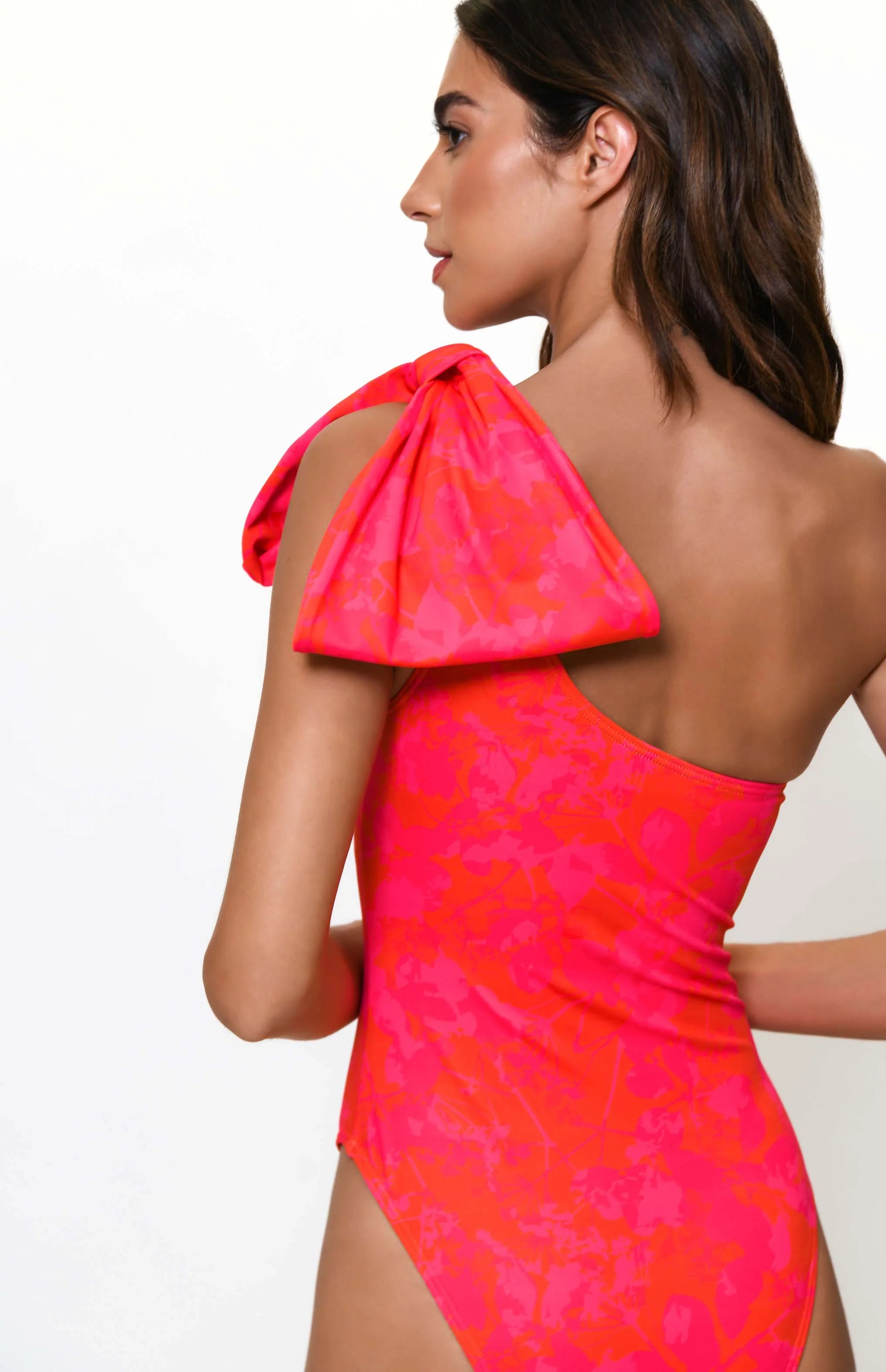 Clara Shoulder Bow One Piece Swimsuit - OLIVIA PAISLEY 