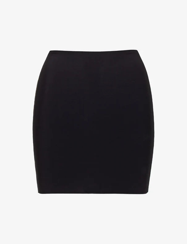 Black pencil skirt on a white background