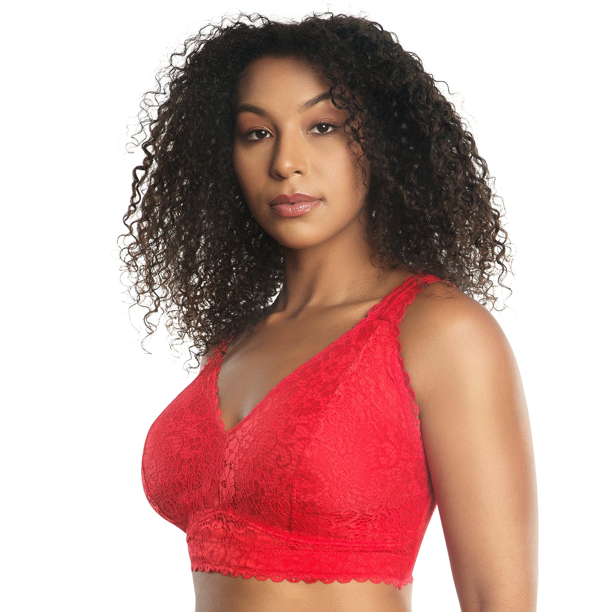 Red lace bralette 