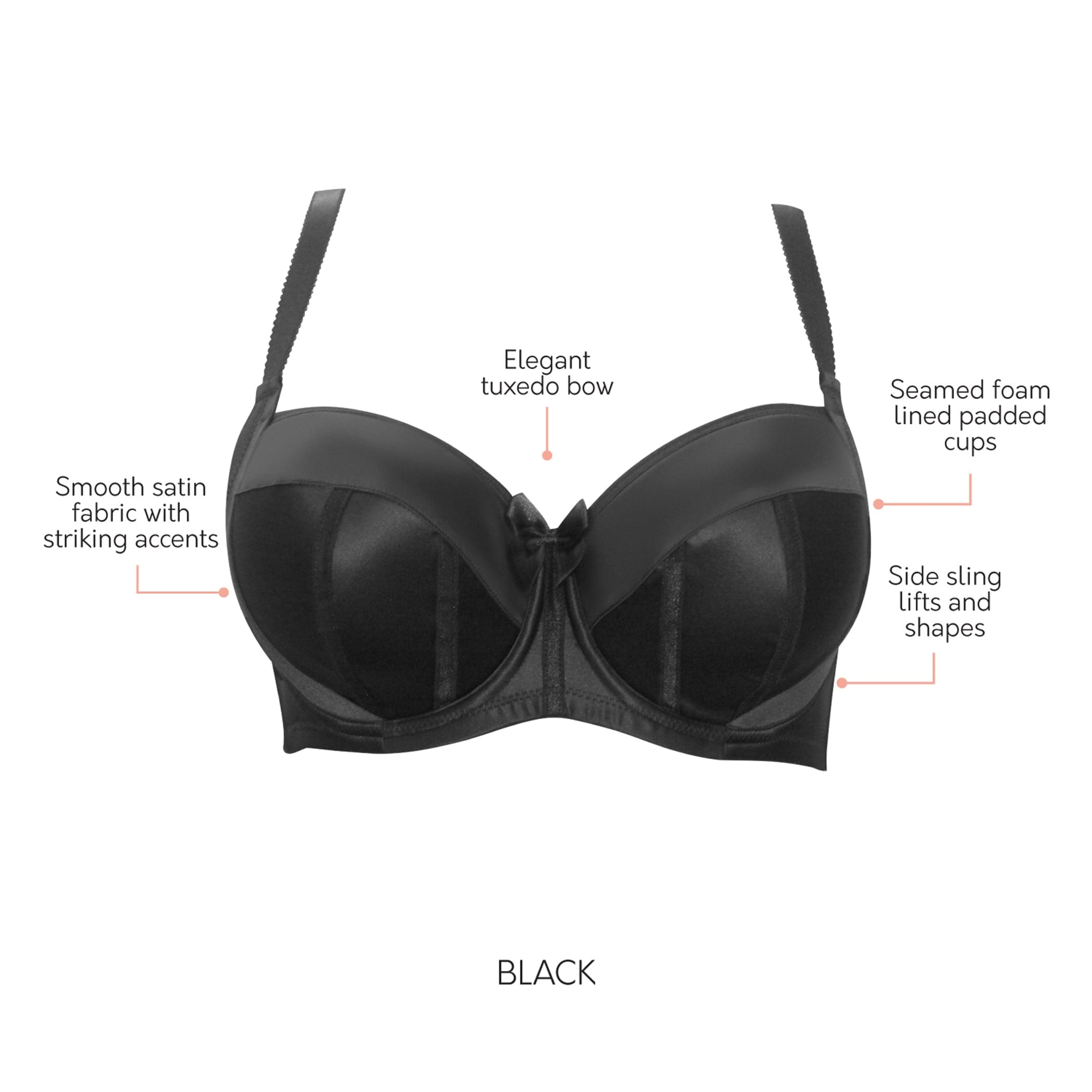 Black bra outline