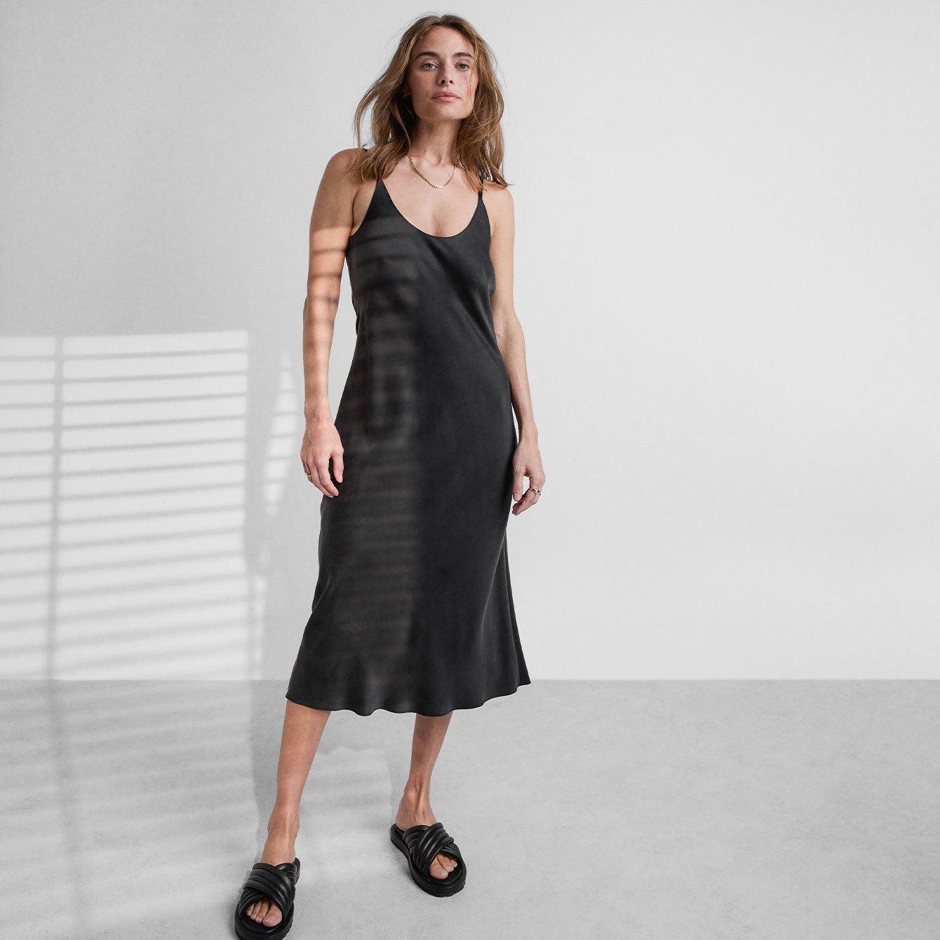 Eleanor Washable Silk Bias Slip Dress - OLIVIA PAISLEY 