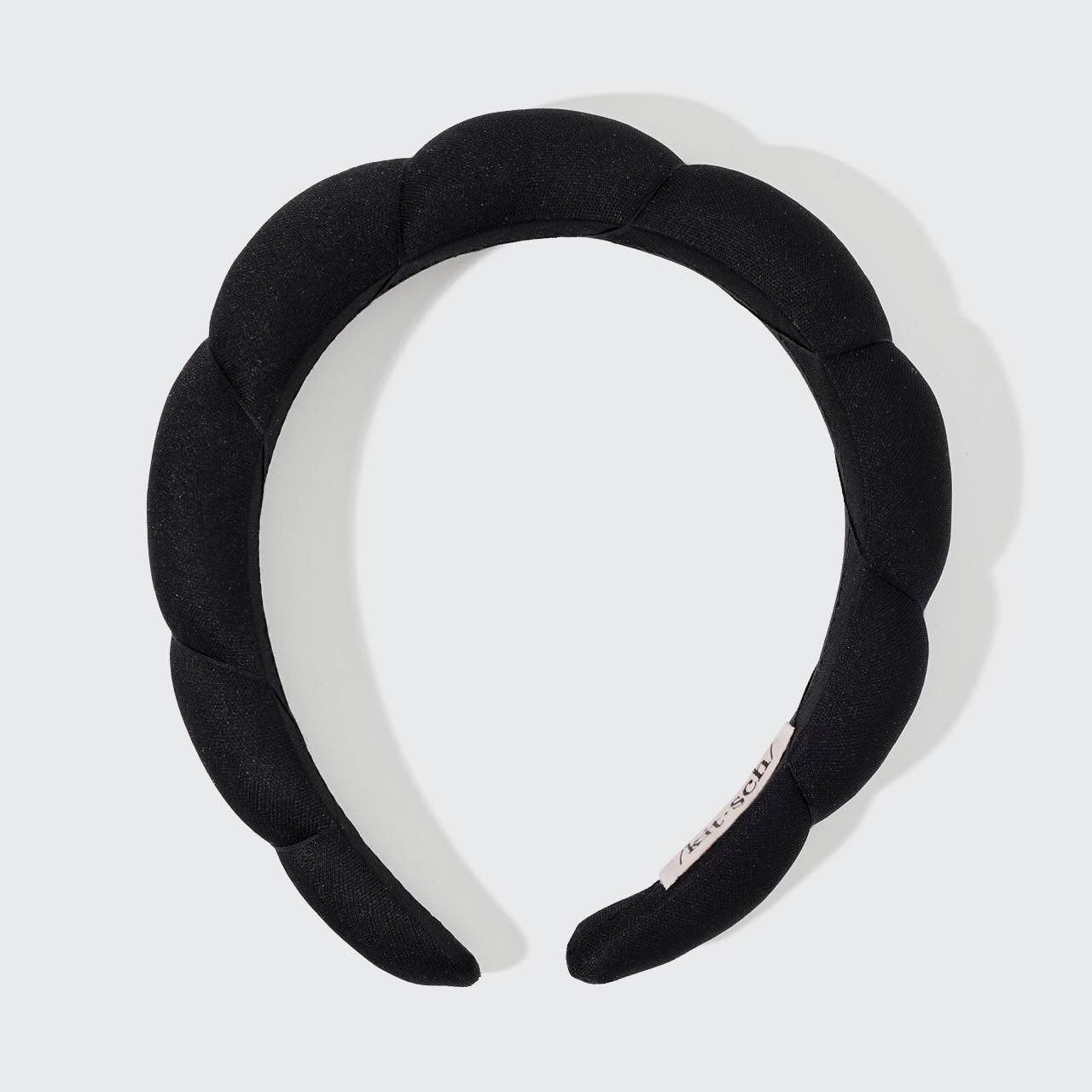 Recycled Fabric Puffy Headband 1pc Black