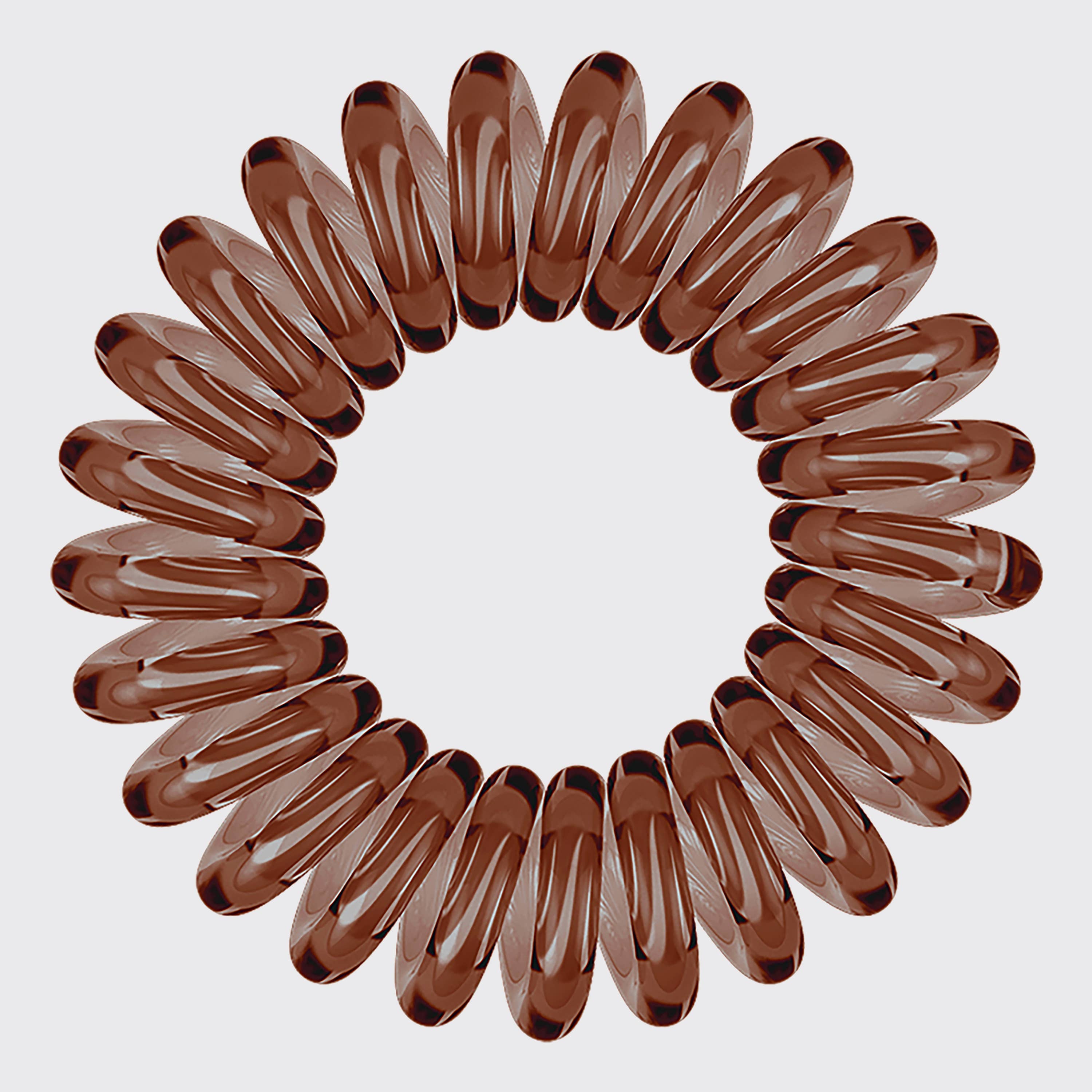 Spiral Hair Ties 8 Pack - Brunette
