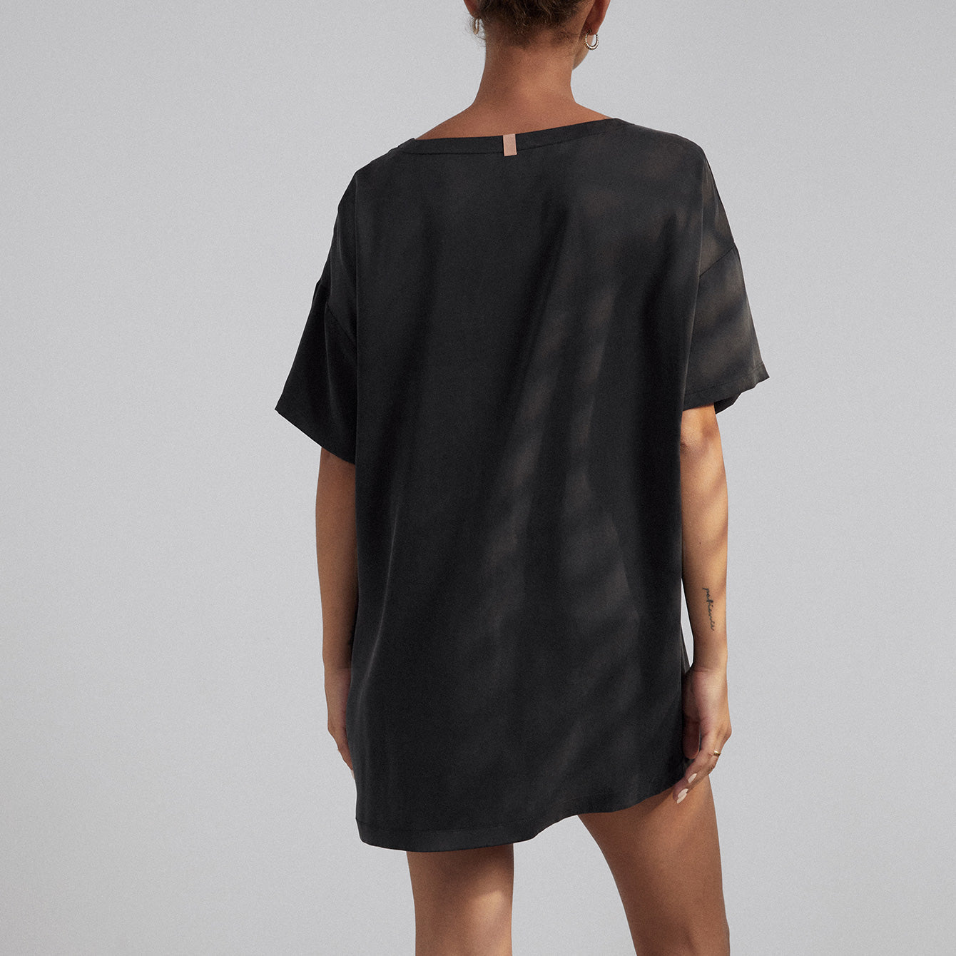 Lunya Silk Pajama Over Size Tee Set - OLIVIA PAISLEY 