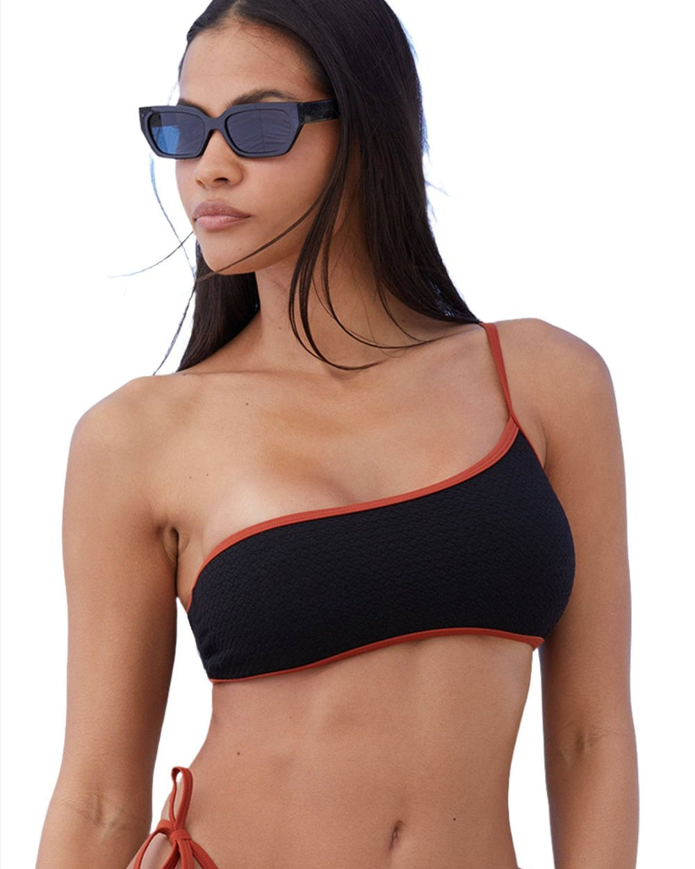 Relly Contrast Band Bikini Top - OLIVIA PAISLEY