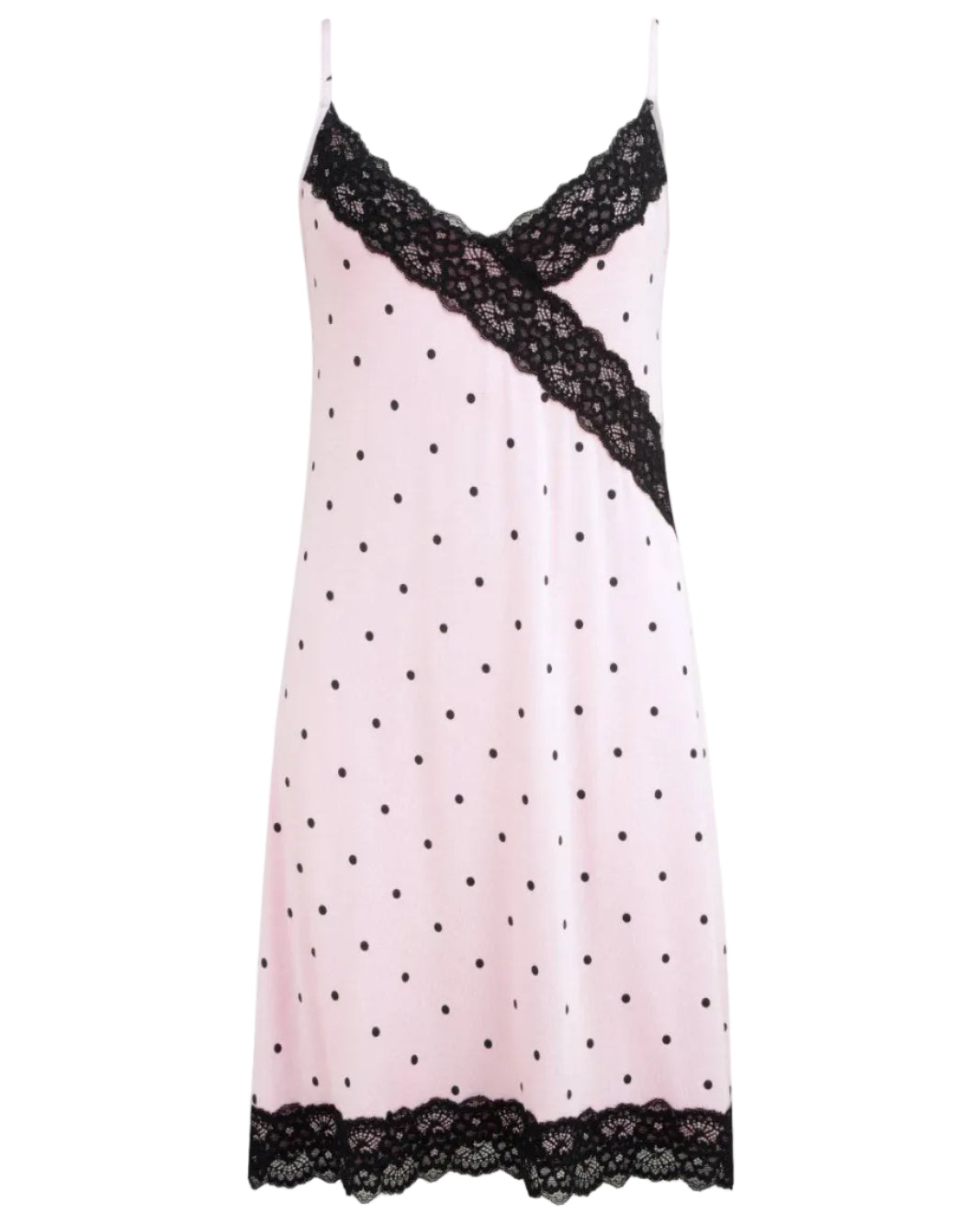 Sofa Loves Lace Hidden Support Soft Jersey Chemise - OLIVIA PAISLEY
